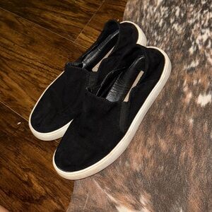 Steve Madden Black Slip-On Sneakers